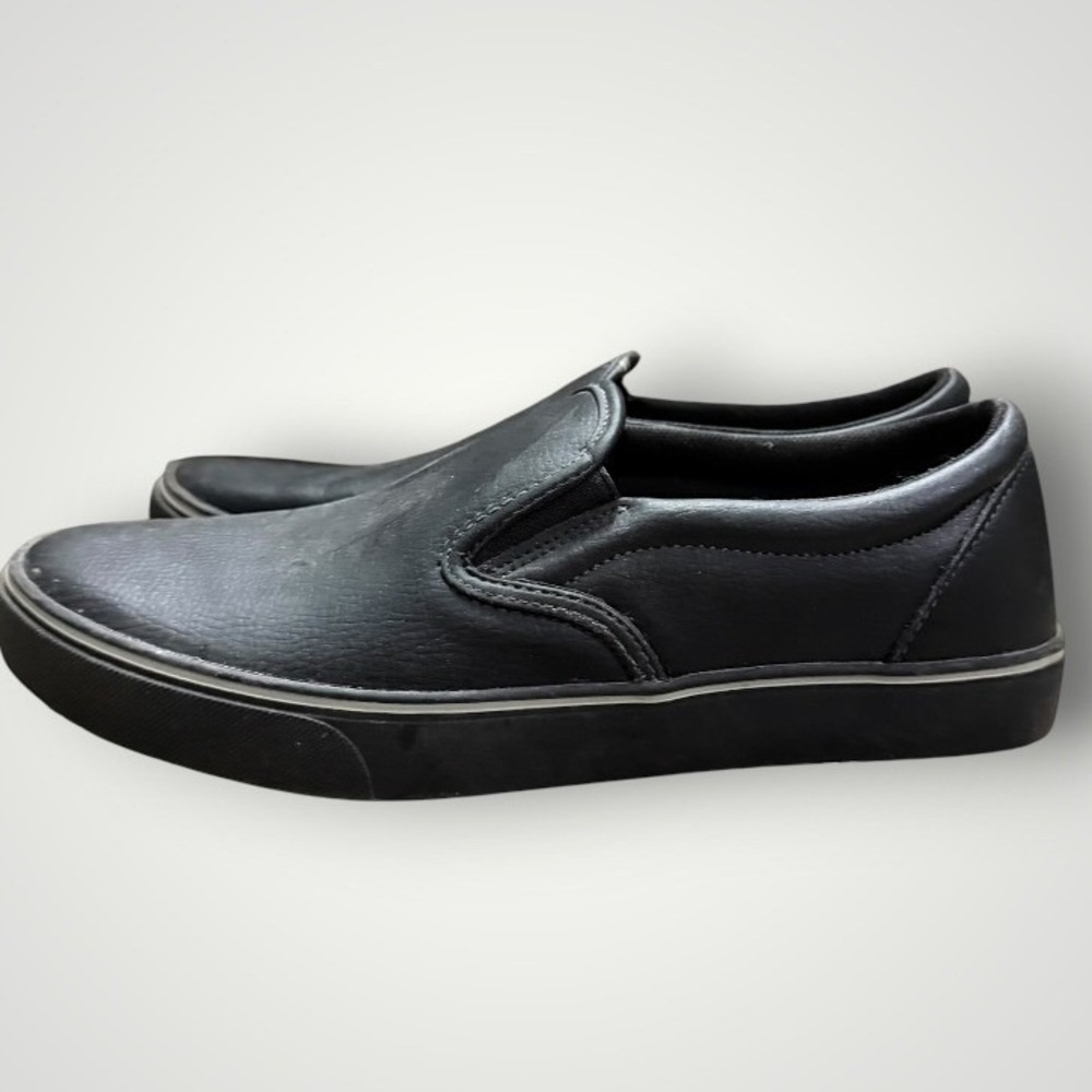 TredSafe Slip On Work Shoes Men 10 Women 11 Black Non-Slip Resistant EnduroPro